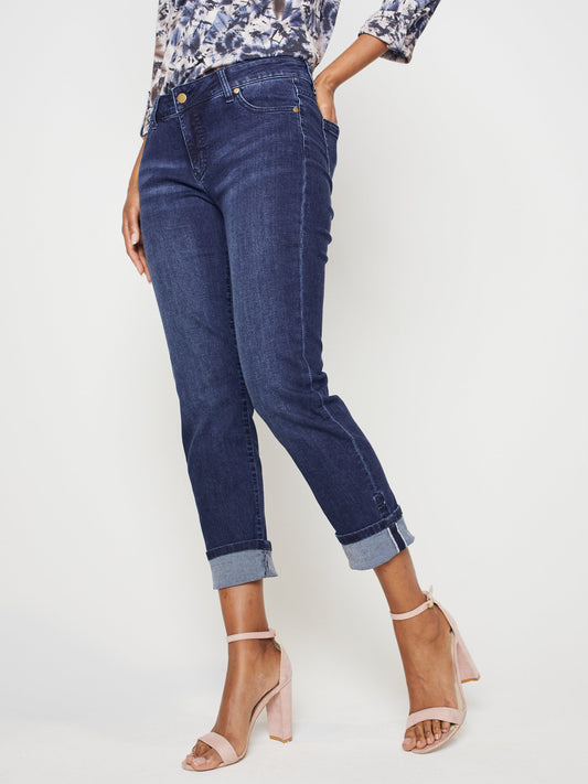 Westport Signature Girlfriend Jeans with Selvedge Cuff