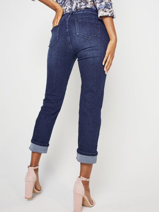 Westport Signature Girlfriend Jeans with Selvedge Cuff